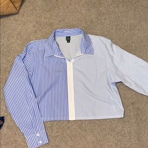 Cropped Long sleeve zip up